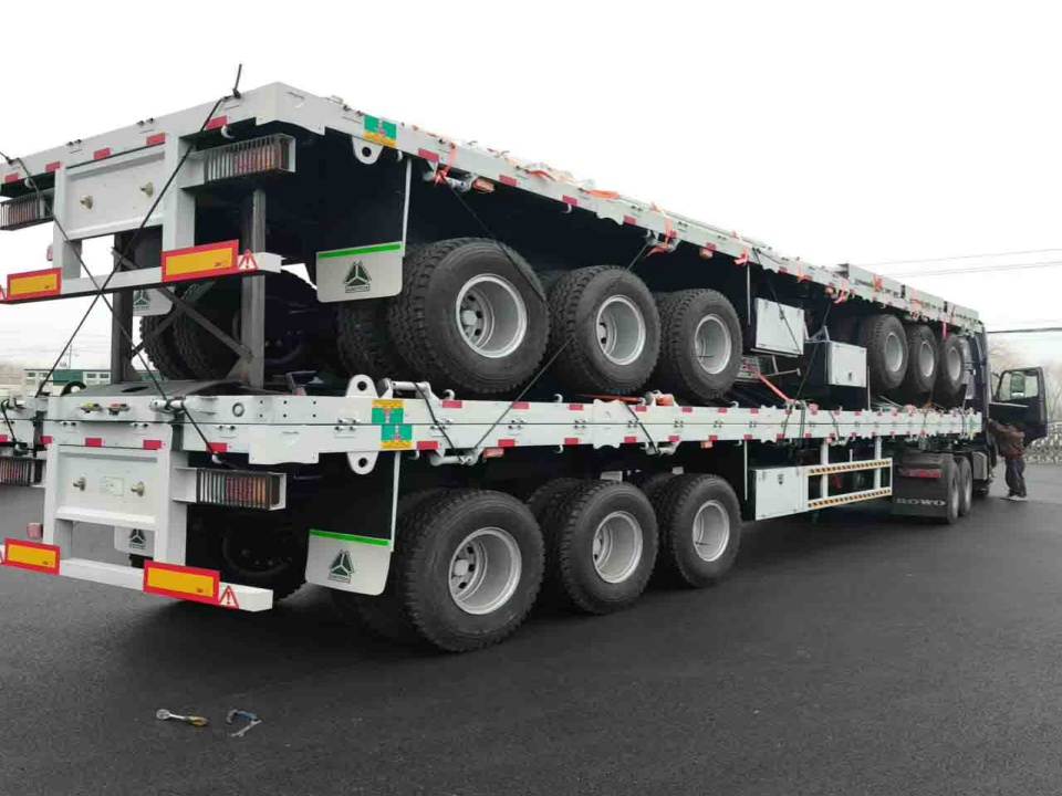 Derun 3 Axles staket semi trailer kommer att skickas till Etiopien
