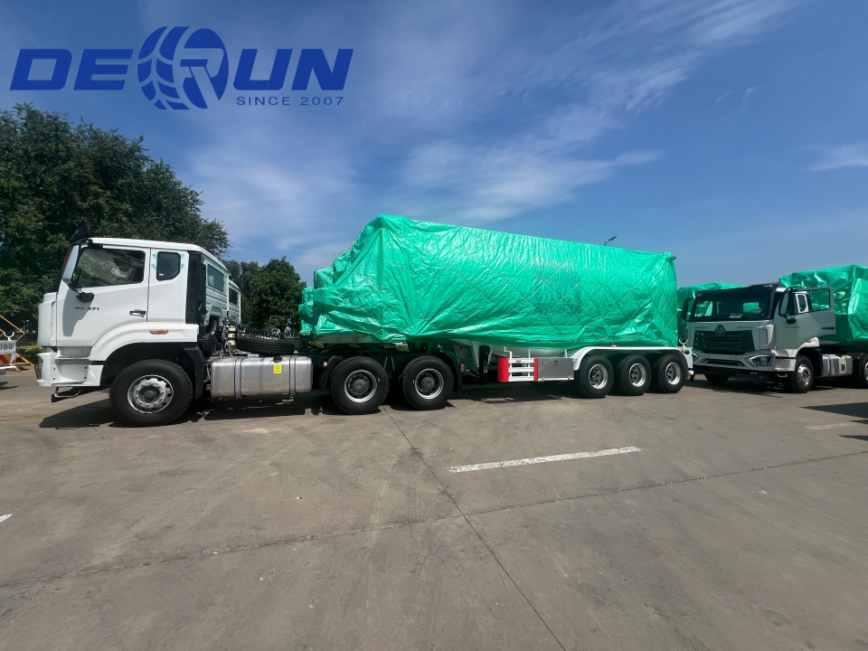 Tri-Axle Cement Tank Semi trailers är redo att gå till UAE