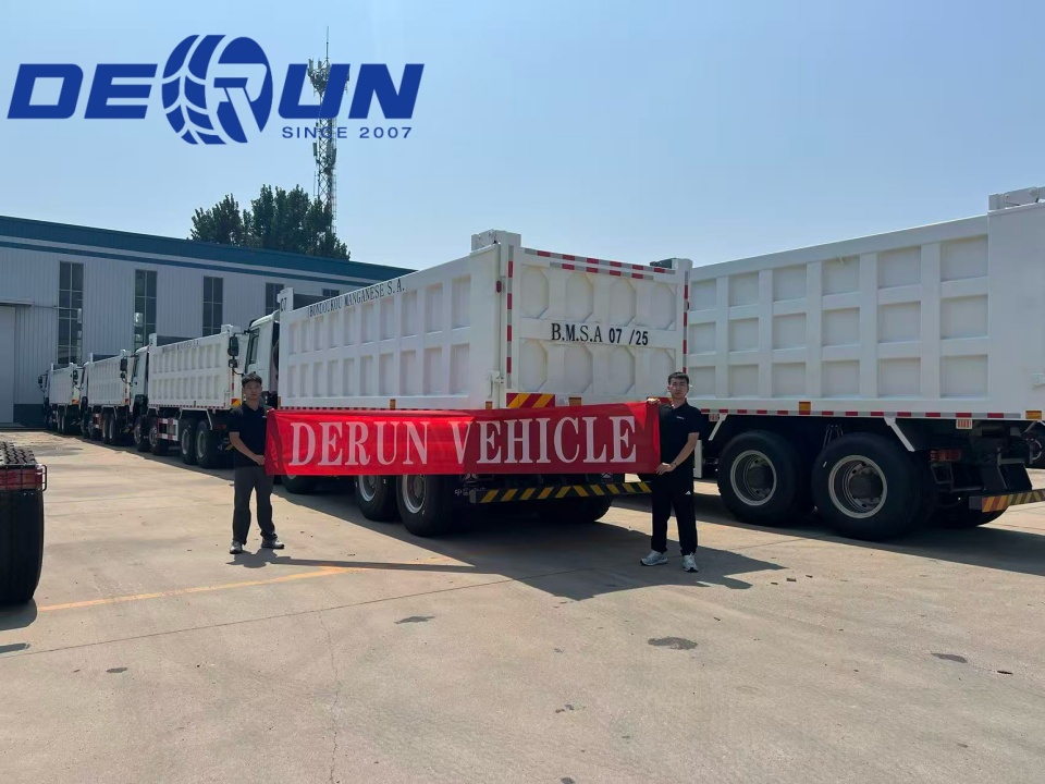10units Howo 8x4 Tipper Trucks kommer att skickas till Elfenbenskusten