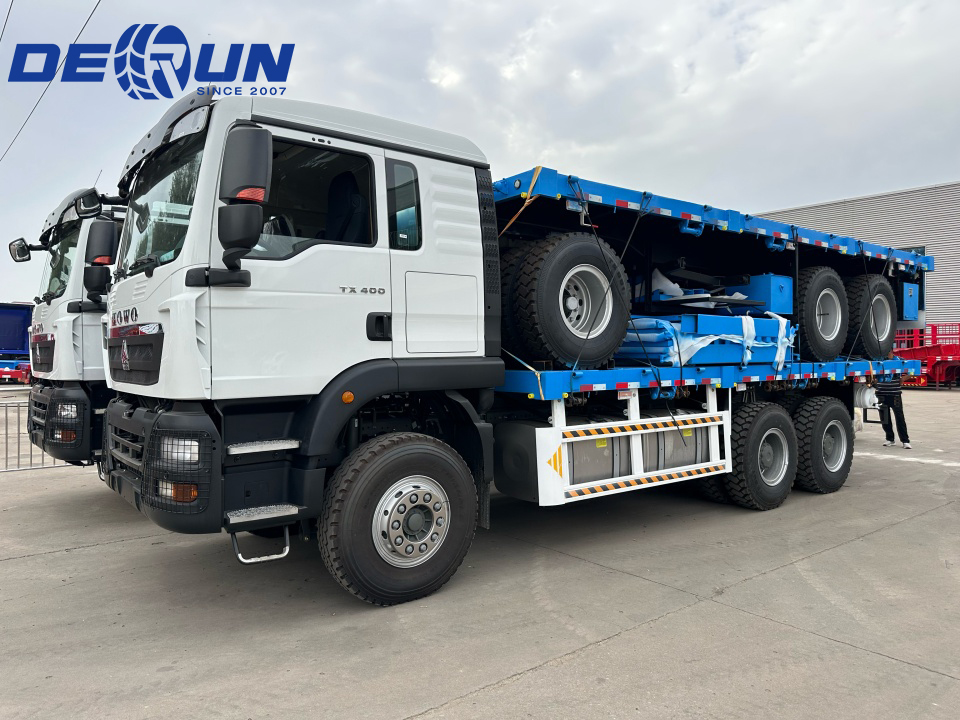 Tre uppsättningar HOWO TX 400 hästkrafter trailers kommer att skickas till Somalia