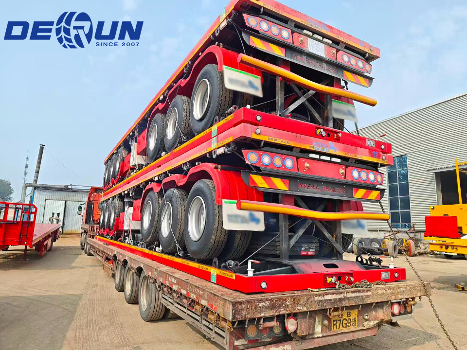 Tre uppsättningar av semitrailers med flatbädd kommer att skickas till Zambia