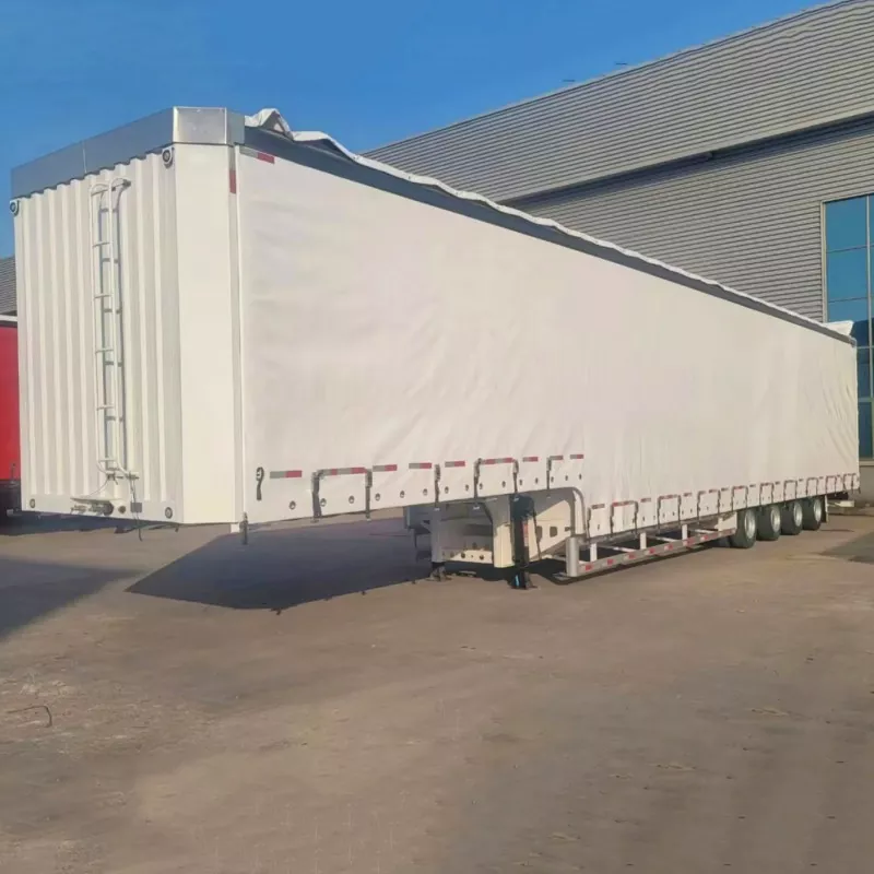 4-axlad gardinside semitrailer