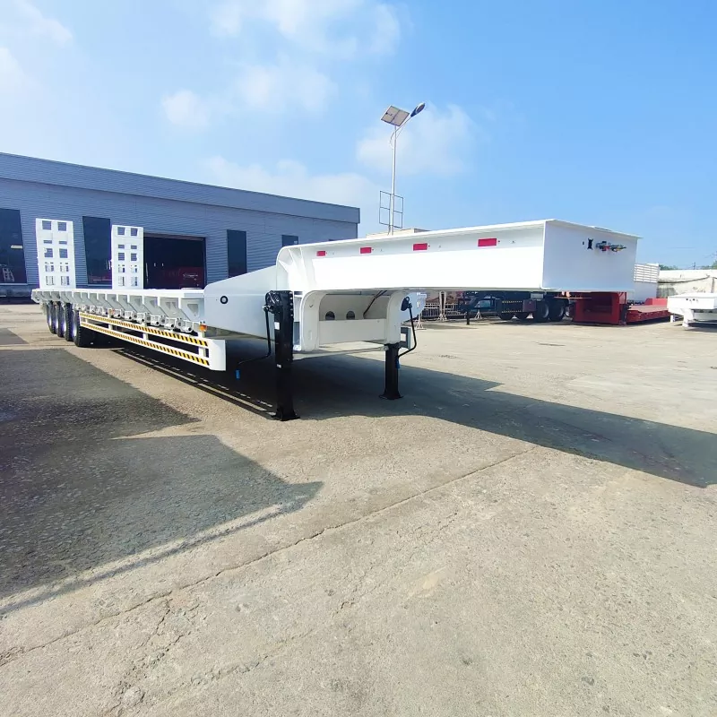 4-axlad Lowboy Semi Trailer